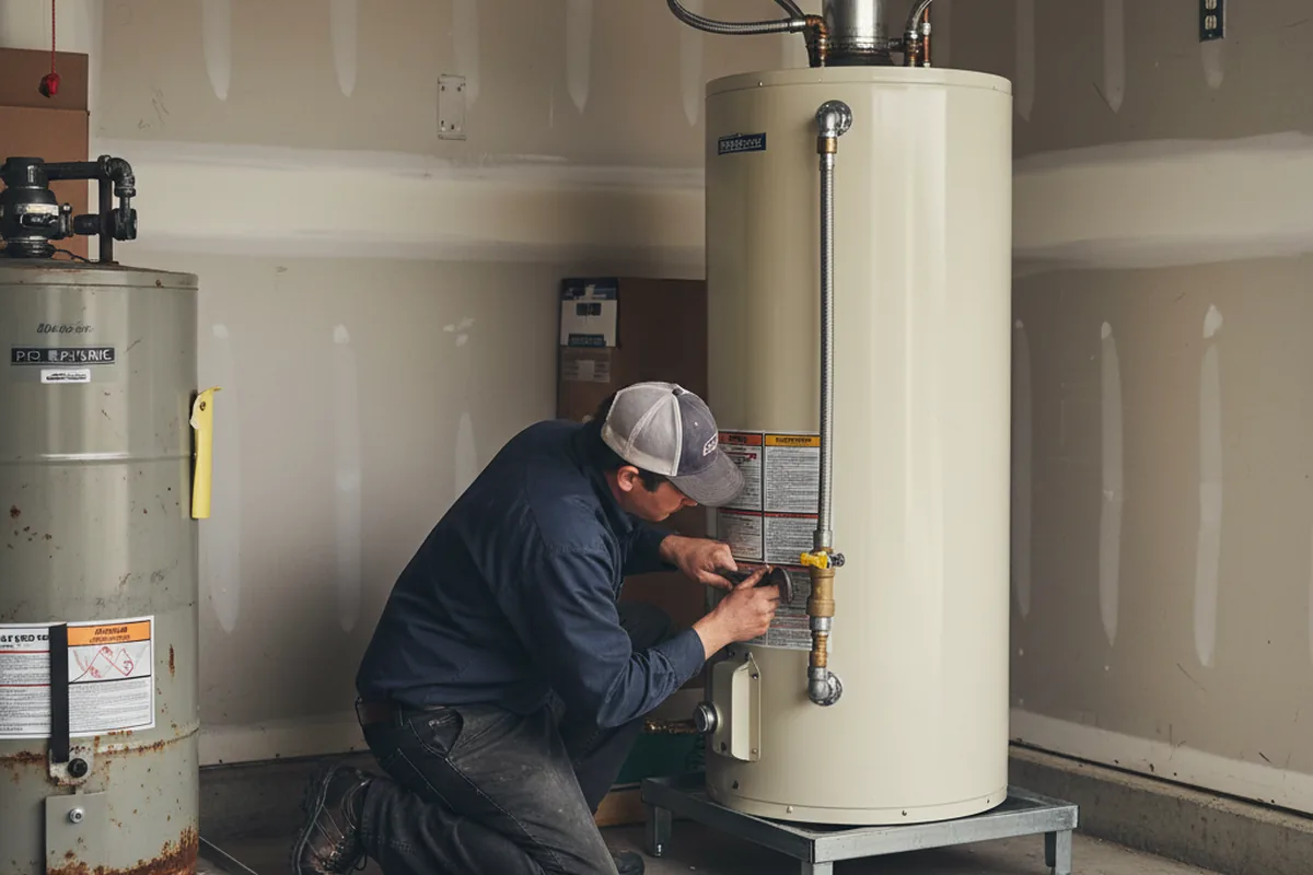 Water heater and shutoff valve replacement in Lakeview